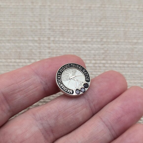 Sterling Silver Mashantucket Pequot Tribal Nation Pin A5523 - Picture 3 of 7